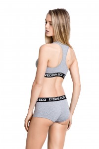 Swedish Eco Organic Underwear GOTS Grey