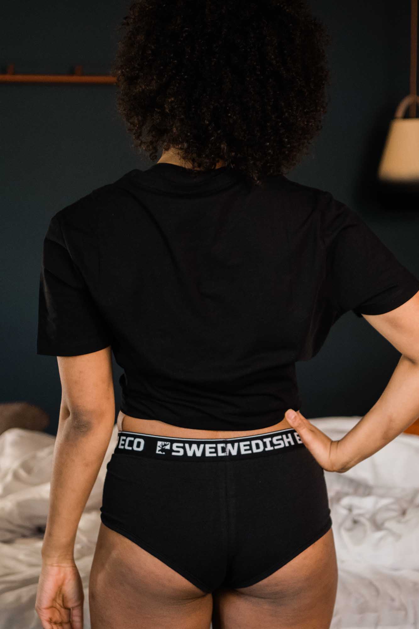 Black Organic Minishorts - Swedish Eco